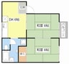 メゾンファースト 2DKの間取り