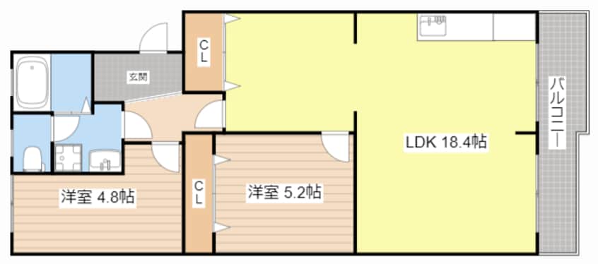 間取図 クレセール里内