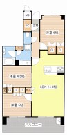 シャリエ野洲アクアガーデン 3LDKの間取り