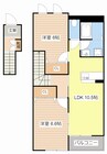 アビエス 2LDKの間取り