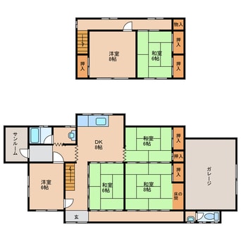 間取図 高月町貸家