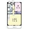 ステイツアルク 1LDKの間取り