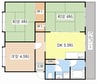 ハイツ堤下 3DKの間取り