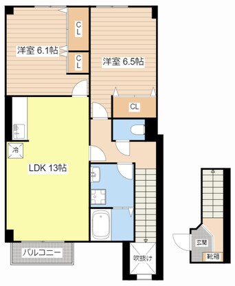 間取図 エクレール久徳