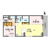 Ｄ－ＲＯＯＭ 東矢倉 2LDKの間取り