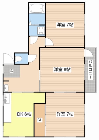 間取図 マキノシーサイドハイツ