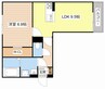 シャーロット石橋駅前 1LDKの間取り