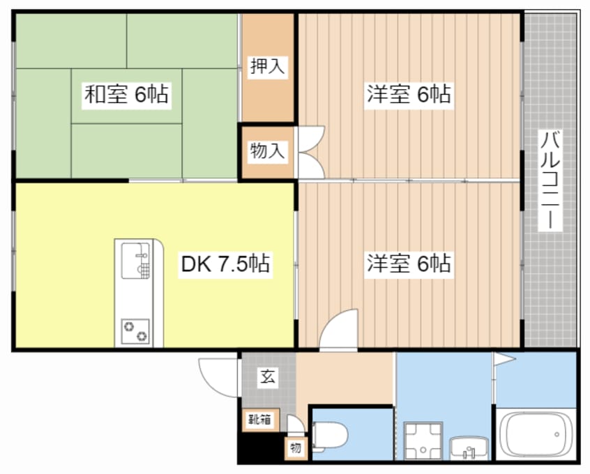 間取図 ヴィラ・コート