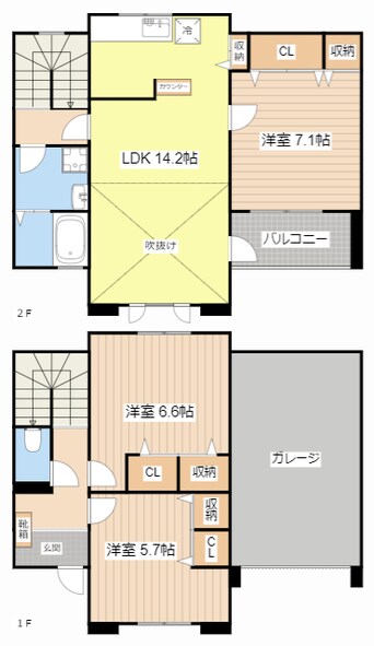 間取図 らんずＦ2