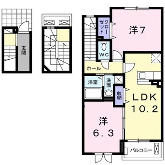 間取図 デン・プリシャインⅠ