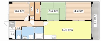 間取図 ビバリーマンションⅤ