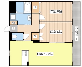 間取図 ノーブルコート長浜