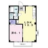 メゾンアドレ 1LDKの間取り