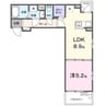 ファビュラス　Ｍ 1LDKの間取り