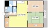 タイハイツ焼田 2LDKの間取り