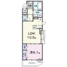 ラクーン守山 1LDKの間取り