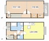 merveilleux ISHIZUKA B 2LDKの間取り