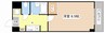 APEX　FLAT 1Kの間取り