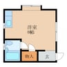 コーポ英 1Rの間取り