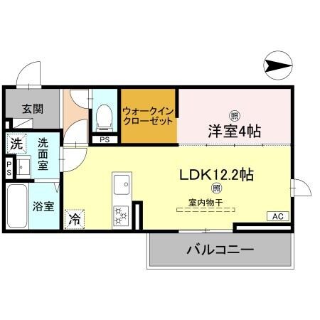 間取り図 D-ROOM山上