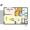 D-ROOM守山3丁目 1LDKの間取り