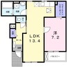 ＤｅａｒＣｏｕｒｔ 1LDKの間取り