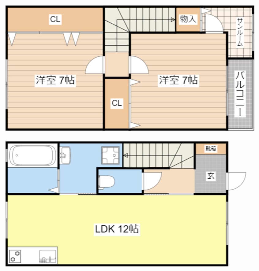 間取図 jumeaux