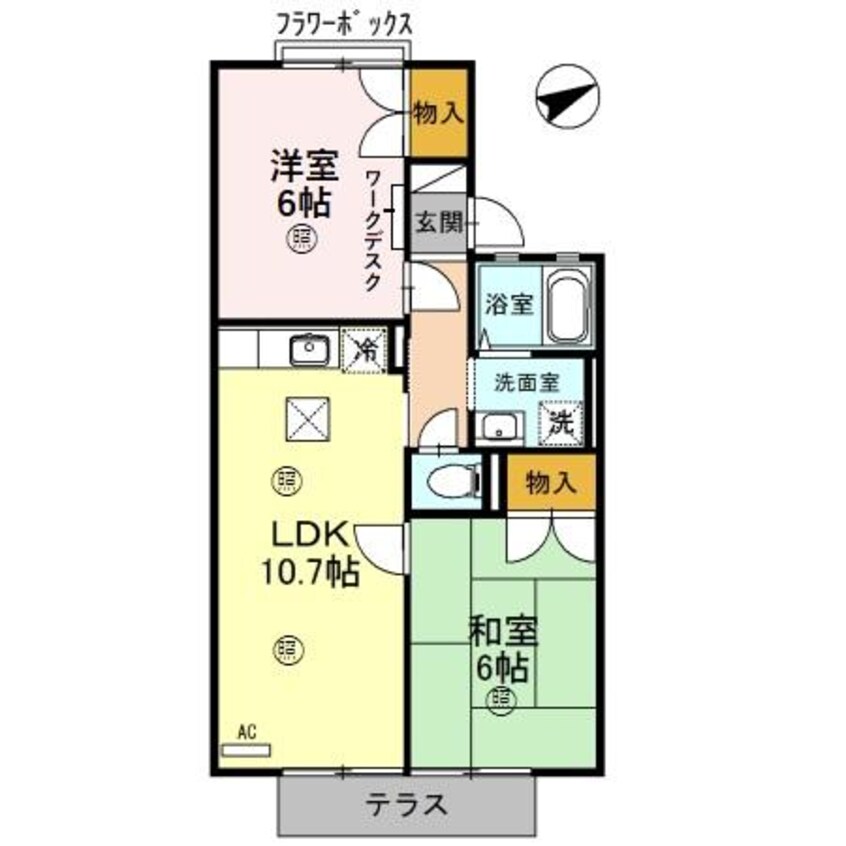 間取図 アイビハイツ　C棟