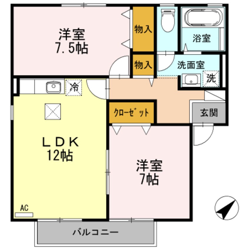 間取図 パレ・ファミール