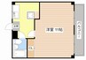 アネーロ弐番館　A棟 1Kの間取り