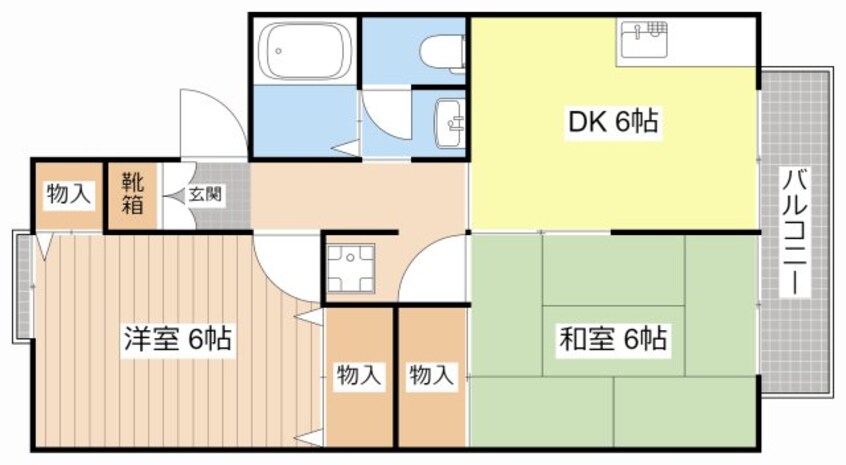 間取図 シャルム淡海