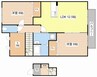 グランドゥール御園 2LDKの間取り