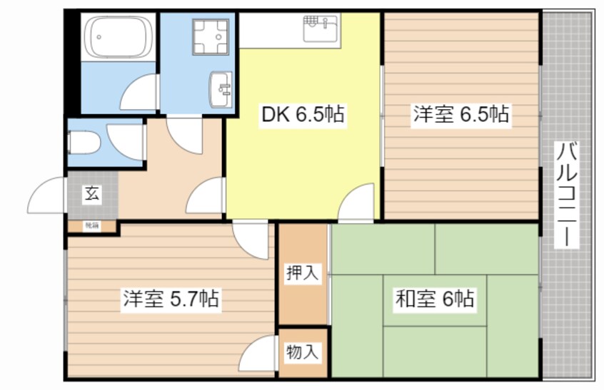 間取図 アメニティ２１