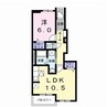 リアン　メゾン 1LDKの間取り