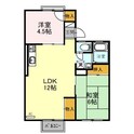 パークサイドＩＦの間取図