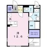 ピーチマウンテン 1Kの間取り