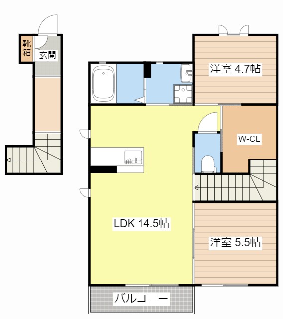 間取り図 ＭＡＳＴ　ＣＯＵＲＴ　神照