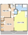 コンフォール 2LDKの間取り