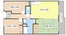 サントナーレ勧学 3DKの間取り