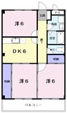 ラコーニア　ＧＫ 3DKの間取り