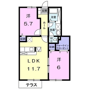 間取図 エメ　シャンブルⅡ