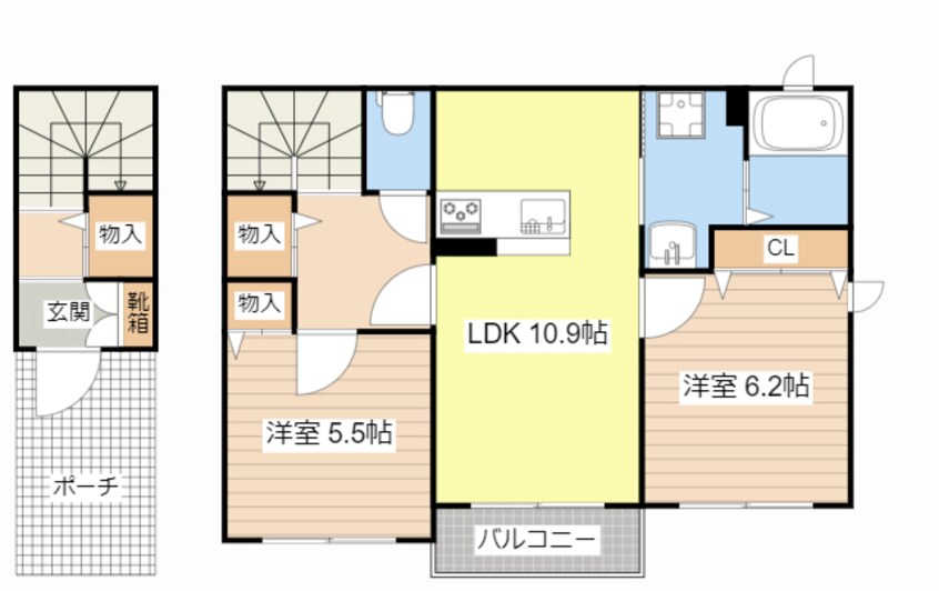 間取図 シャーメゾン　プランドール　Ⅱ