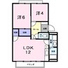 ノースヴィリッジＡ 2LDKの間取り