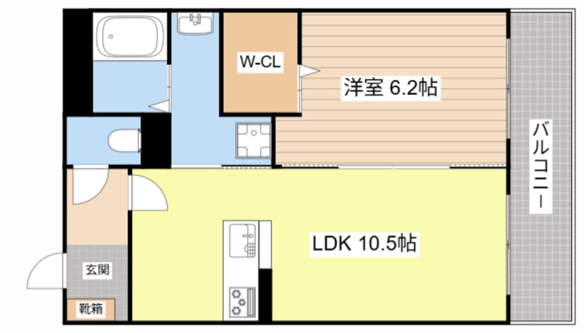 間取図 クレシタ近江