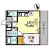SunSilk 1LDKの間取り