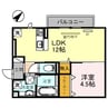 フラン苅原 1LDKの間取り