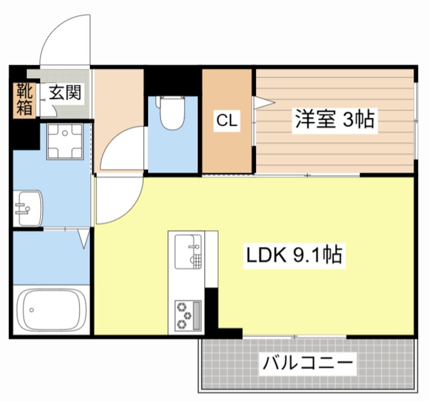 間取図 ビオット彦根　B棟