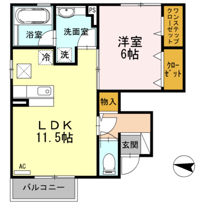 間取図 ドルフ東矢倉