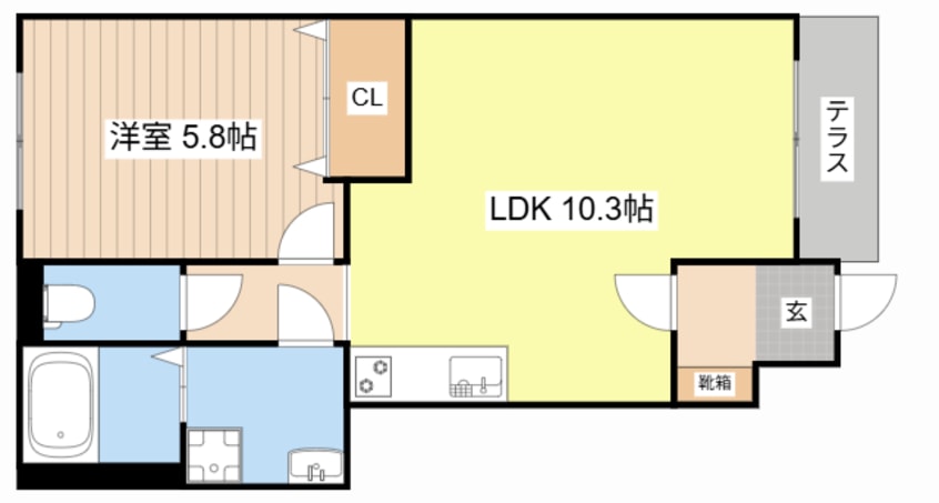 間取図 スターテラス白鳥