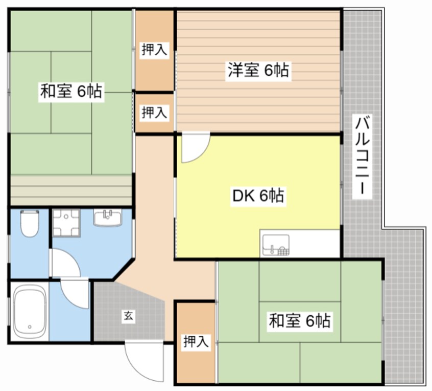 間取図 エイトハイツ坂本
